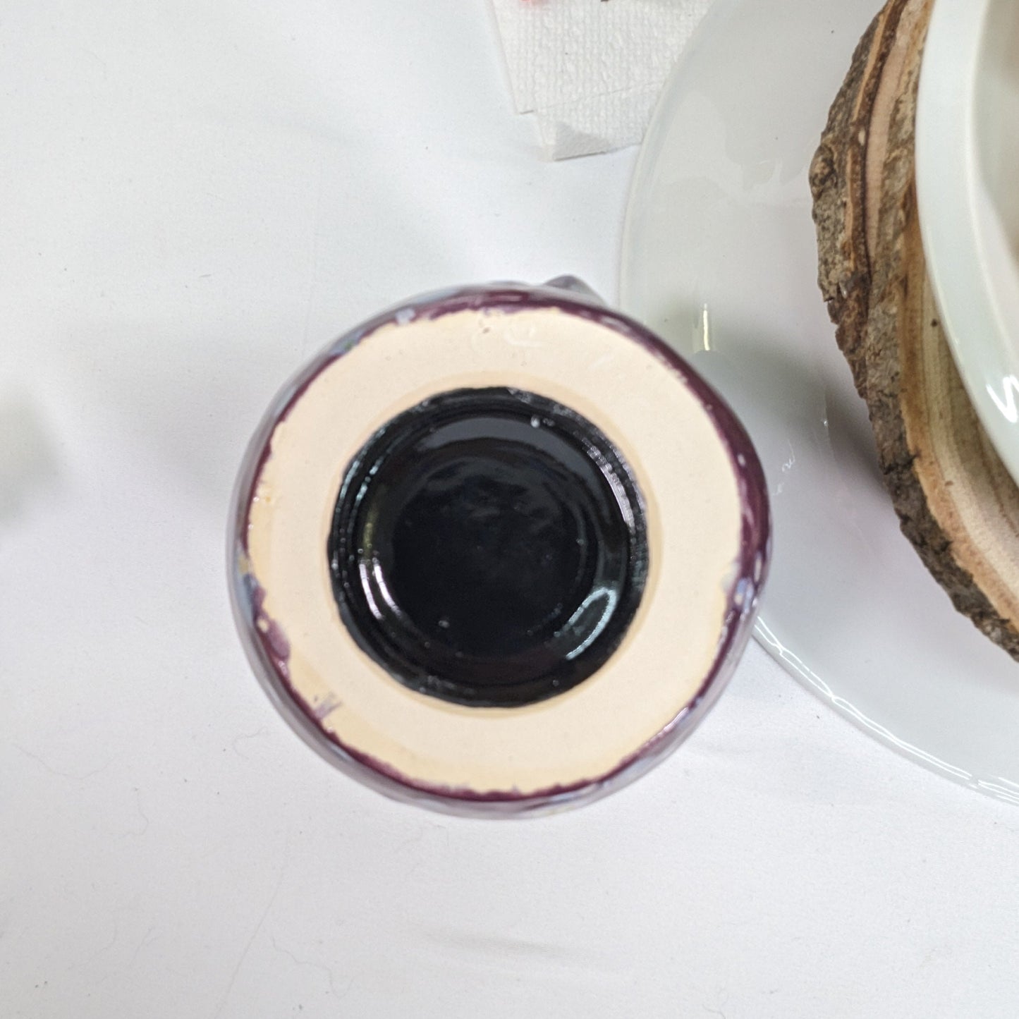 Plomme og Auberginefarget Håndtaksløs Kopp