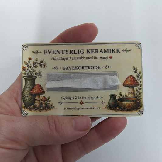 Fysisk Gavekort - Eventyrlig Keramikk