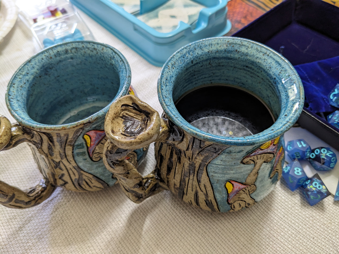 Psykedelisk Soppkrus – Håndlaget Keramikk