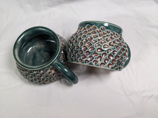 Rund Retro Krus - Kobberprikker