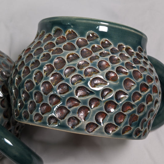 Rund Retro Krus - Kobberprikker