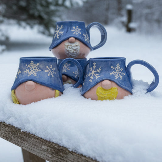 Håndlagde Vintergnomkrus – Norsk Keramikk