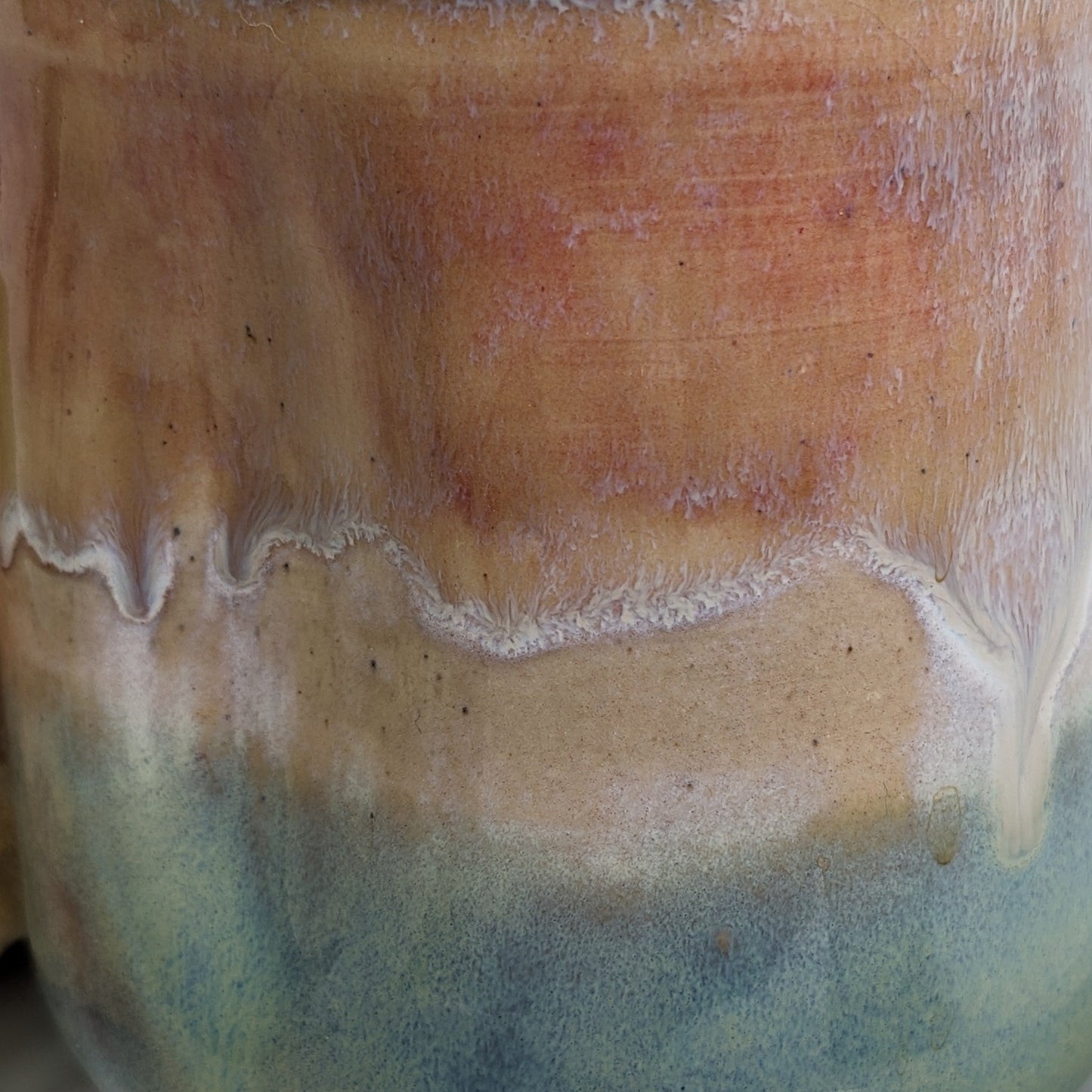 Rosa og Pastellgrønn Akvarell Håndtaksløs Kopp