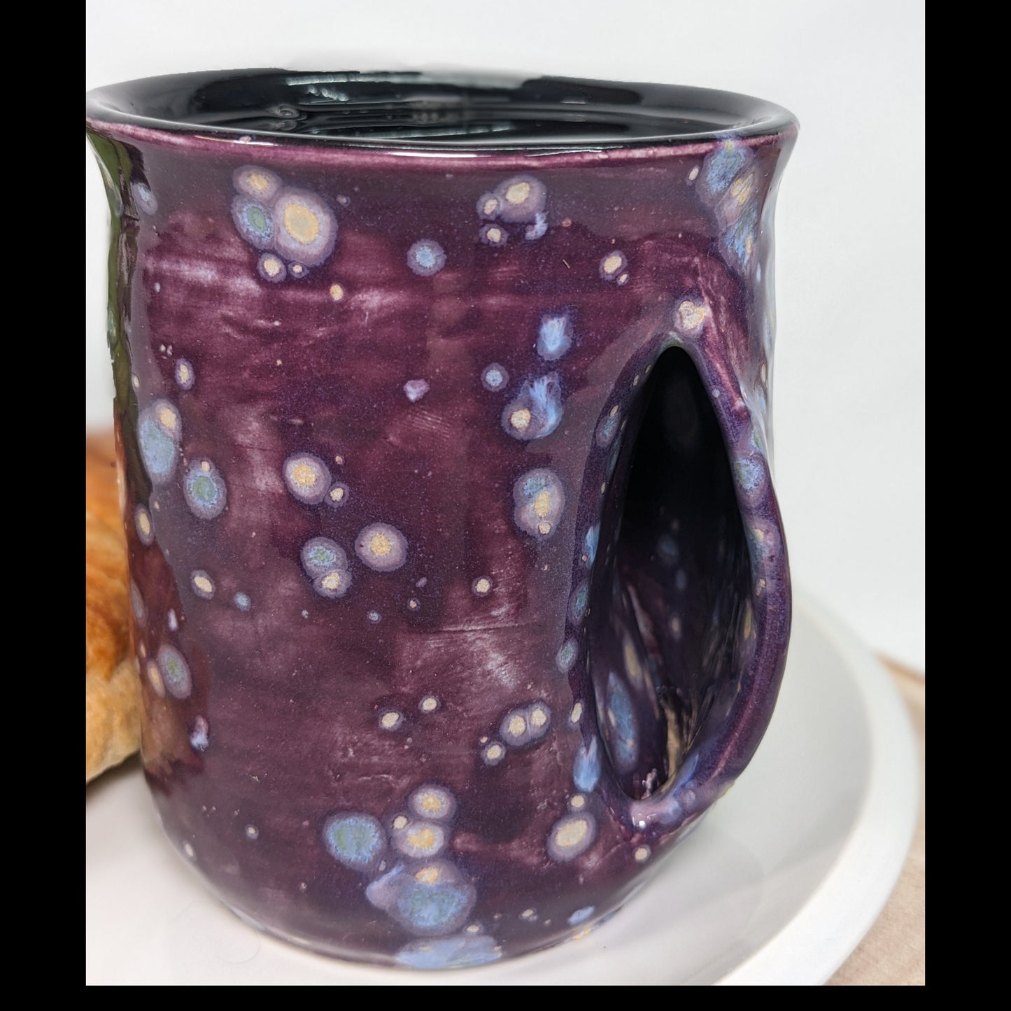 Plomme og Auberginefarget Håndtaksløs Kopp