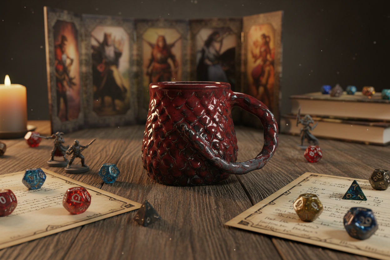 DragonScale Mug – Håndlaget keramisk krus