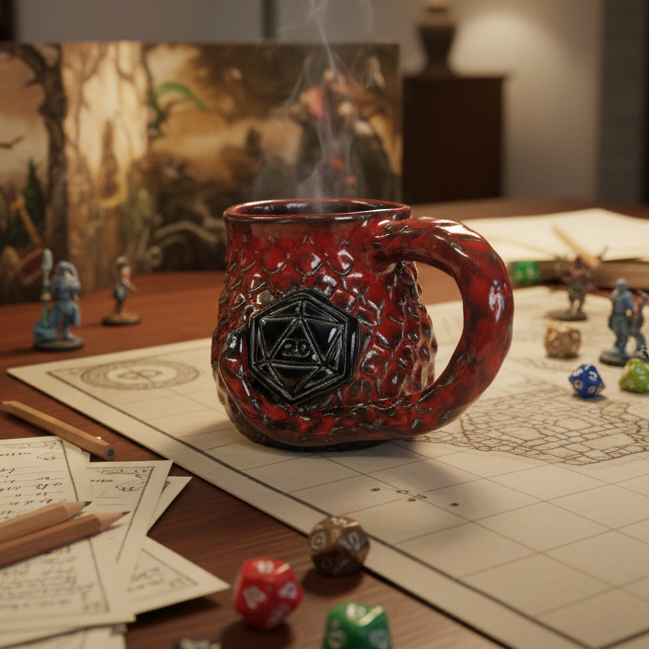 DragonScale Mug – Håndlaget keramisk krus