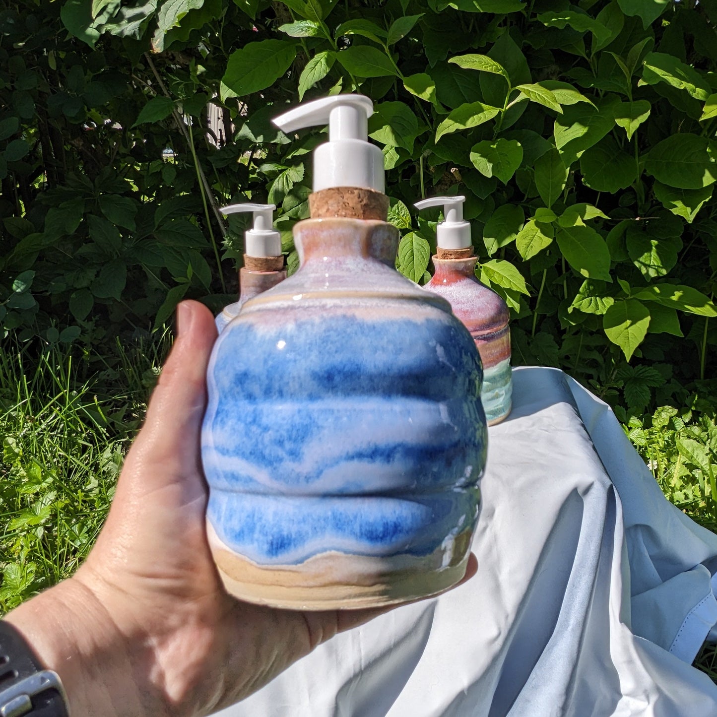 Håndlaget keramisk såpedispenser til bad og kjøkken – Ceramic Soap Dispenser