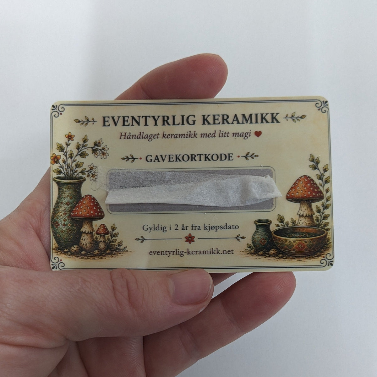 Fysisk Gavekort - Eventyrlig Keramikk