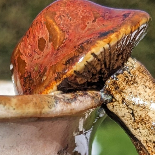 Håndlaget keramisk soppkrus – Ancient Copper | Mushroom Mug